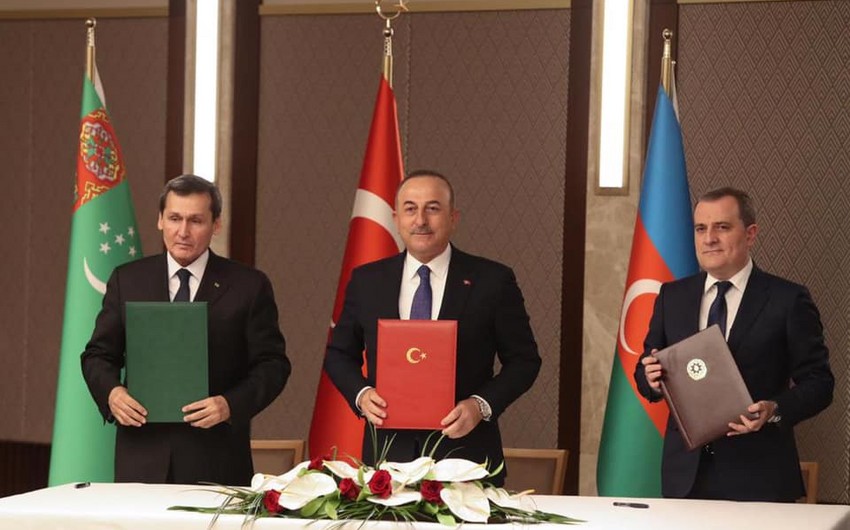 Türkiyə, Azərbaycan və Türkmənistan XİN başçıları birgə bəyanat yaydı: hansı qərarlar verilib? - TAM MƏTN