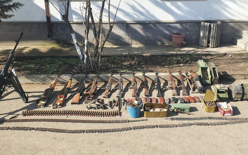 Xocavənddə düşmənin atıb qaçdığı silah-sursat tapılıb - FOTO