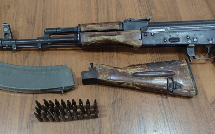 Xaçmaz rayon sakini avtomat silahla saxlanıldı