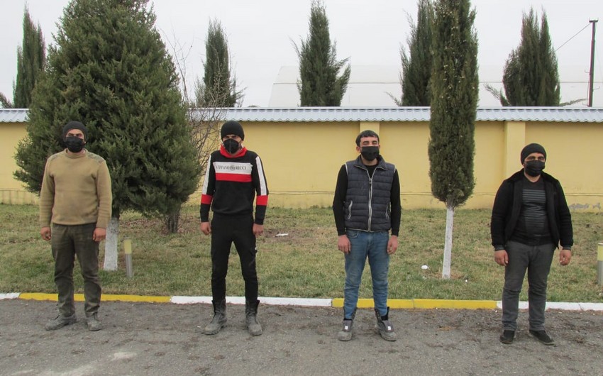 Qarabağ zonasına gizli keçmək istəyən şəxslər saxlanıldı - DİN açıqlama yaydı + FOTO