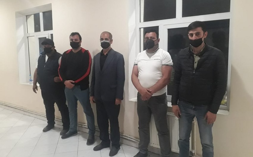 Qarabağ zonasına gizli yolla girmək istəyən 5 nəfər saxlanıldı - FOTO