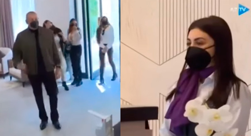 Prezidentlə oteldə çalışan qız arasında maraqlı dialoq - VİDEO