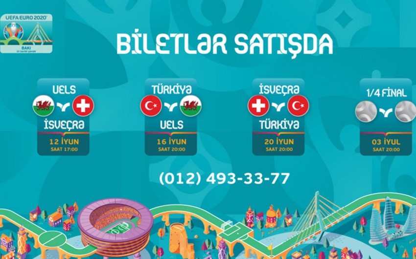 AVRO-2020-nin Bakı Olimpiya Stadionunda keçiriləcək oyunlarının biletləri satışa çıxarılıb