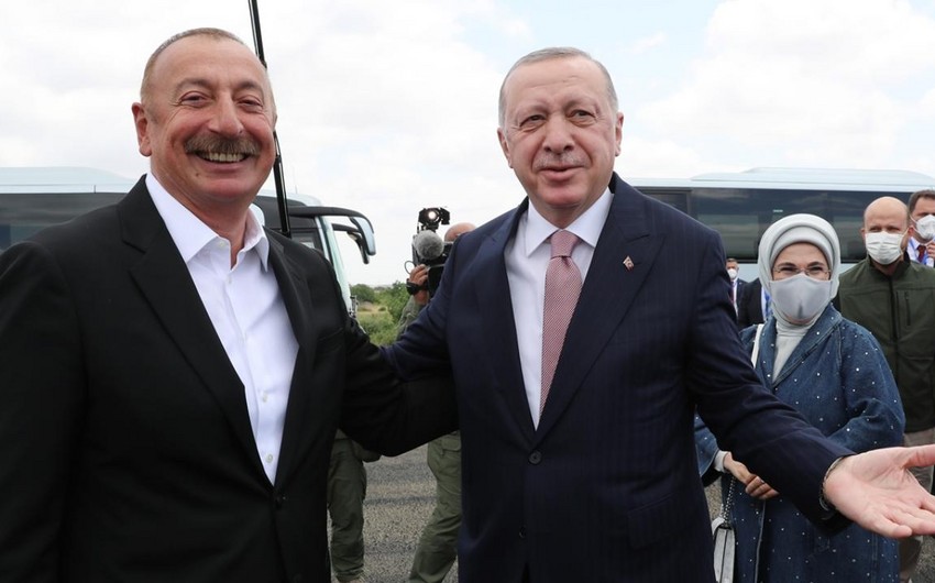 Prezident İlham Əliyev&nbsp;Ərdoğanı Füzuli rayonunda qarşılayıb - FOTOLAR