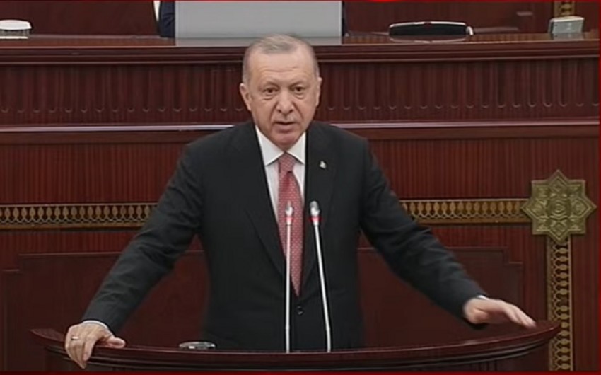BİR ANANIN İKİ OĞLU... -&nbsp;Ərdoğan Milli Məclisdə Bəxtiyar Vahabzadənin şeirini&nbsp;səsləndirdi&nbsp;- VİDEO