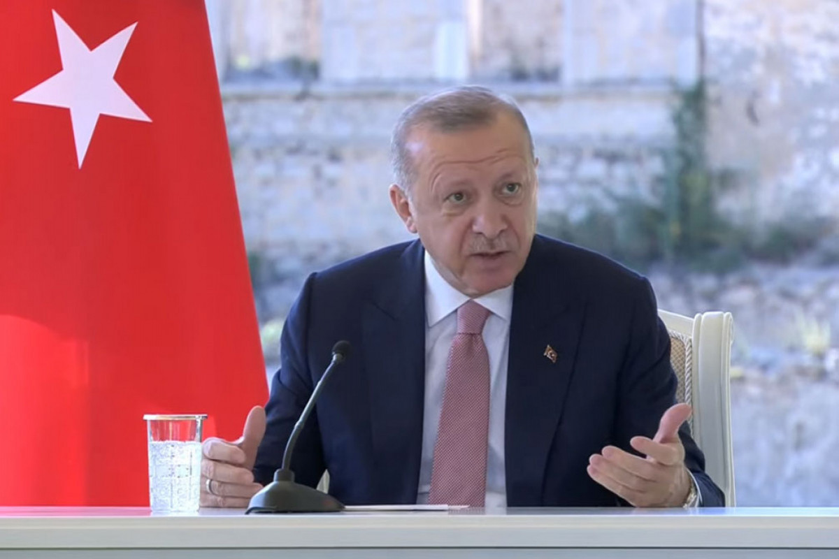 &ldquo;İlham Əliyev&nbsp;amfibiya təyyarəsindən danışdı, onun da gəlişi ilə..." - Ərdoğan