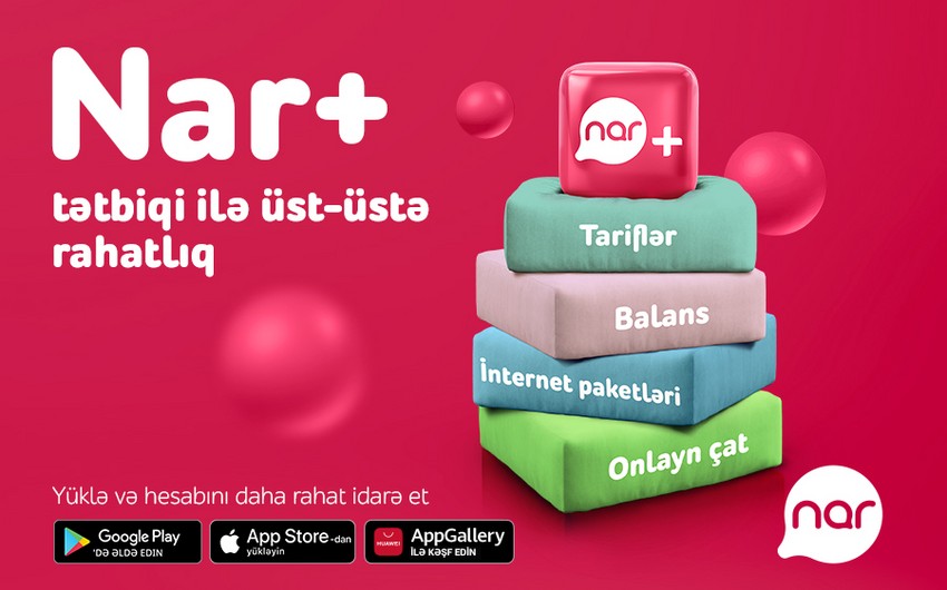 &ldquo;Nar+&rdquo; tətbiqi ilə abunəçilər balanslarını avtomatik artıra biləcək