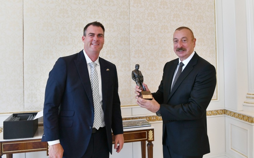 Prezident amerikalı qubernatoru&nbsp;qəbul edib -&nbsp;Müzakirə (FOTOLAR)