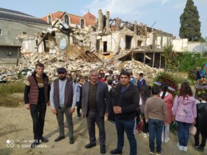 VHP üzvləri Gəncə terrorunda şəhid olanları yad etdi - FOTOLAR