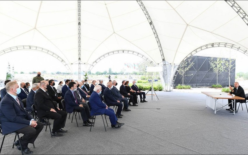 Prezident və xanımı Füzulidə: "Heç bir qüvvə bizi dayandıra bilməz&rdquo; - FOTOLAR (YENİLƏNİB)