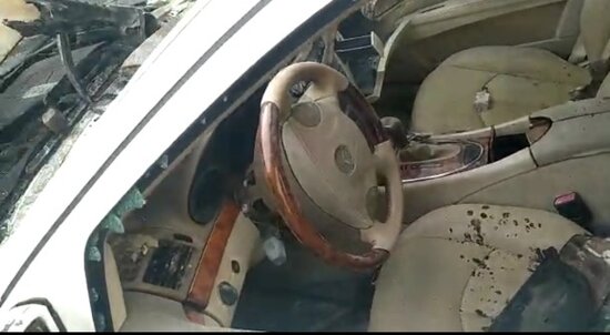 Vəkilin maşınına benzin töküb yandırıblar - Azərbaycanda + FOTOLAR