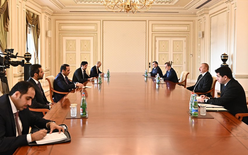 Prezident Qətərin Baş nazirinin müavinini qəbul edib - Nələr müzakirə olunub? - FOTO