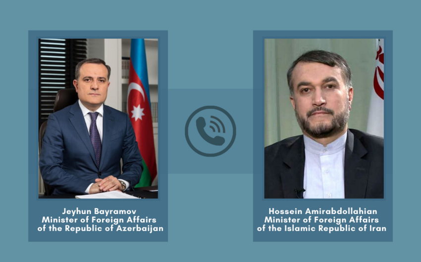 Ceyhun Bayramov&nbsp;İranın XİN başçısı ilə danışdı: nələr müzakirə edilib?