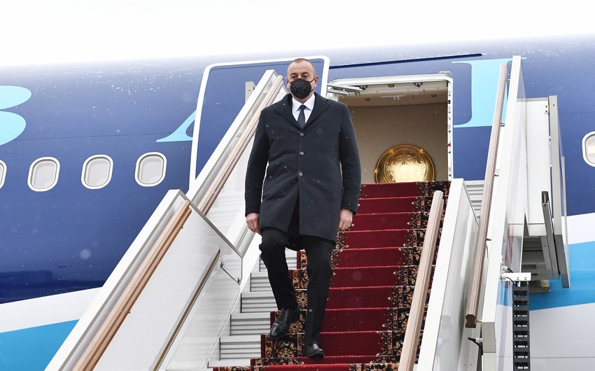 Prezident İlham Əliyevin Ukraynaya işgüzar səfəri başa çatıb