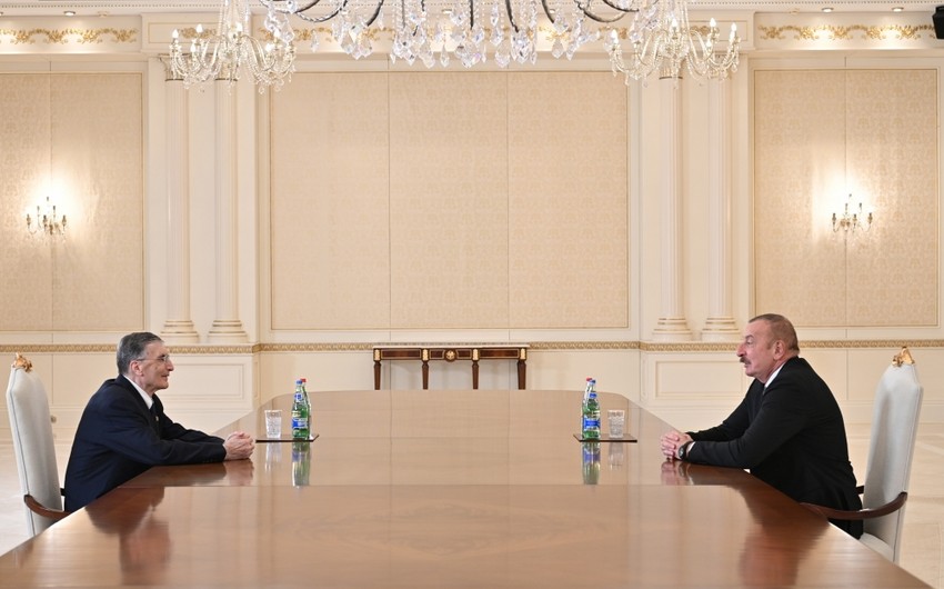 Prezident İlham Əliyev dünya şöhrətli alimi&nbsp;qəbul edib - FOTO