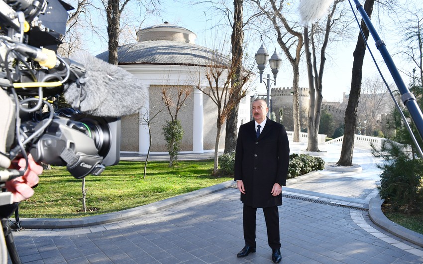İlham Əliyev: "Dini abidələrimizin əsaslı təmiri, bərpa edilməsi və inşası prosesinə start verilib&rdquo;
