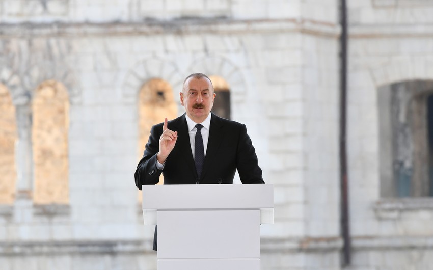 PREZİDENT 65 ÖLKƏDƏN&nbsp;400-ə YAXIN DİASPOR ÜZVÜ İLƏ GÖRÜŞDƏ: "Ermənistanın ərazi iddialarını aradan götürəcəyik" - "Minsk Qrupu faktiki olaraq iflic olub"&nbsp;(FOTOLAR)