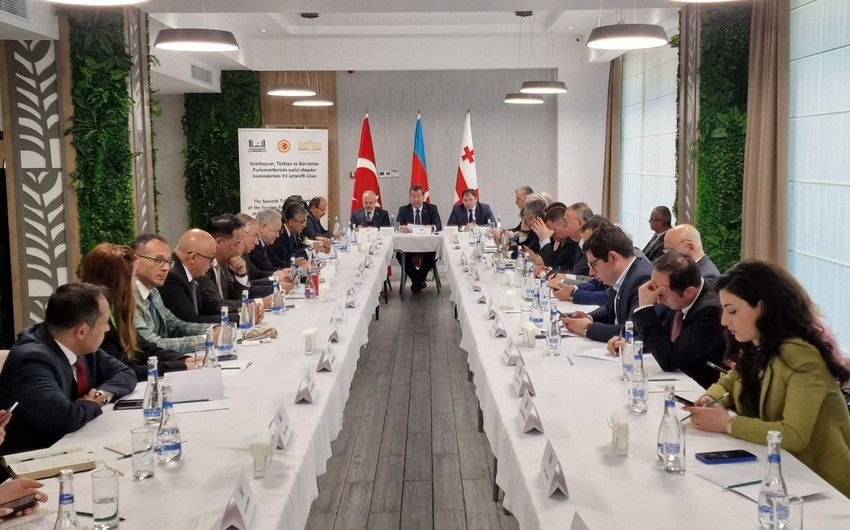 Şuşada Azərbaycan Türkiyə və Gürcüstan parlamentarilərinin iclası keçirilib -FOTO (Yenilənib)