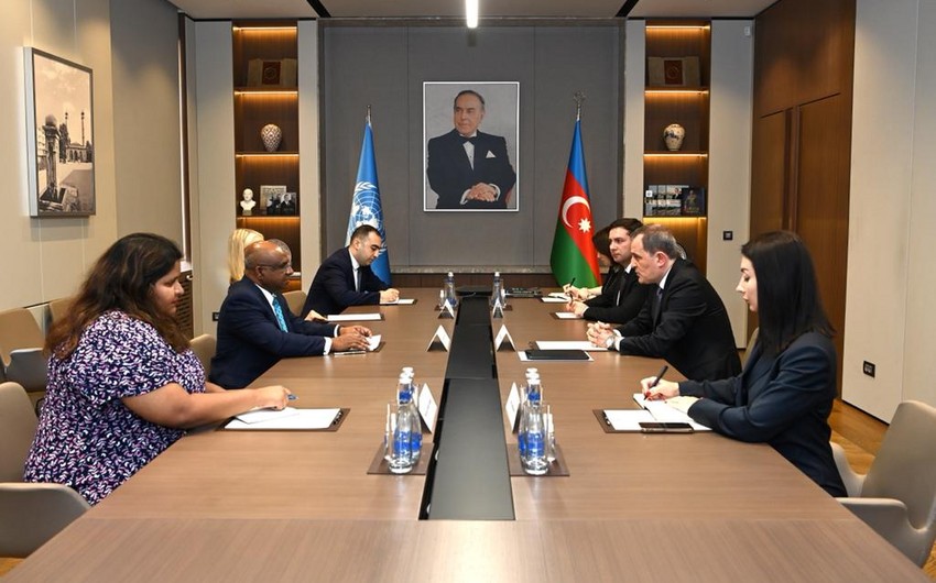 Ceyhun Bayramov BMT Baş Assambleyasının prezidenti ilə görüşüb - FOTO