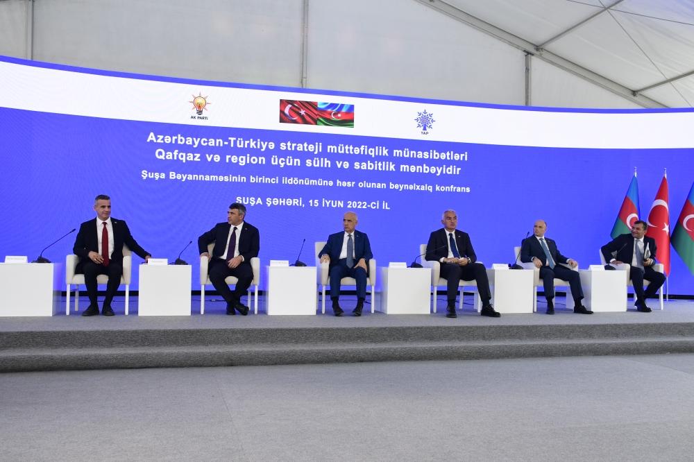 Şuşada Bəyannamənin birinci ildönümünə həsr olunan beynəlxalq konfrans keçirilib - Açıqlamalar (FOTOLAR)