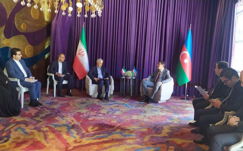 Fərid Qayıbov iranlı həmkarı Həmid Səccadi ilə görüşüb