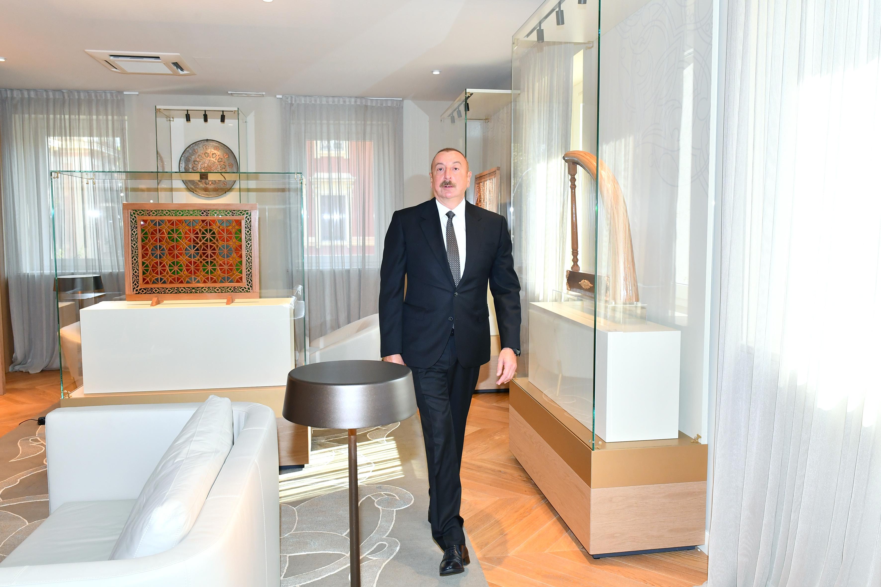 Prezident İlham Əliyev İtaliyada &ldquo;Mənim Azərbaycanım&rdquo; adlı rəsm sərgisində&nbsp;- FOTOLAR