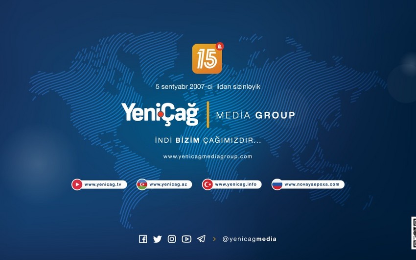Bu gün Yenicag.az saytının 15 yaşı tamam olur