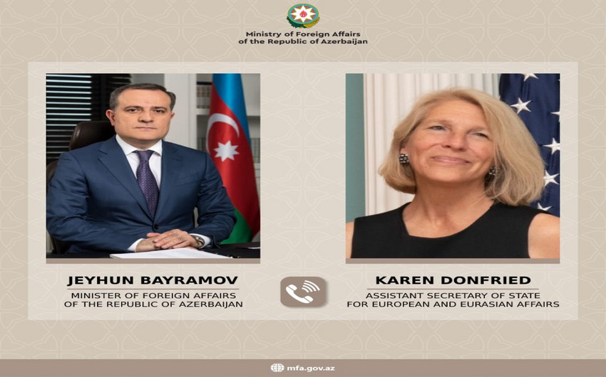 Ceyhun Bayramov Blinkenin köməkçisi ilə danışdı:&nbsp;Laçin yolundakı son vəziyyət və...