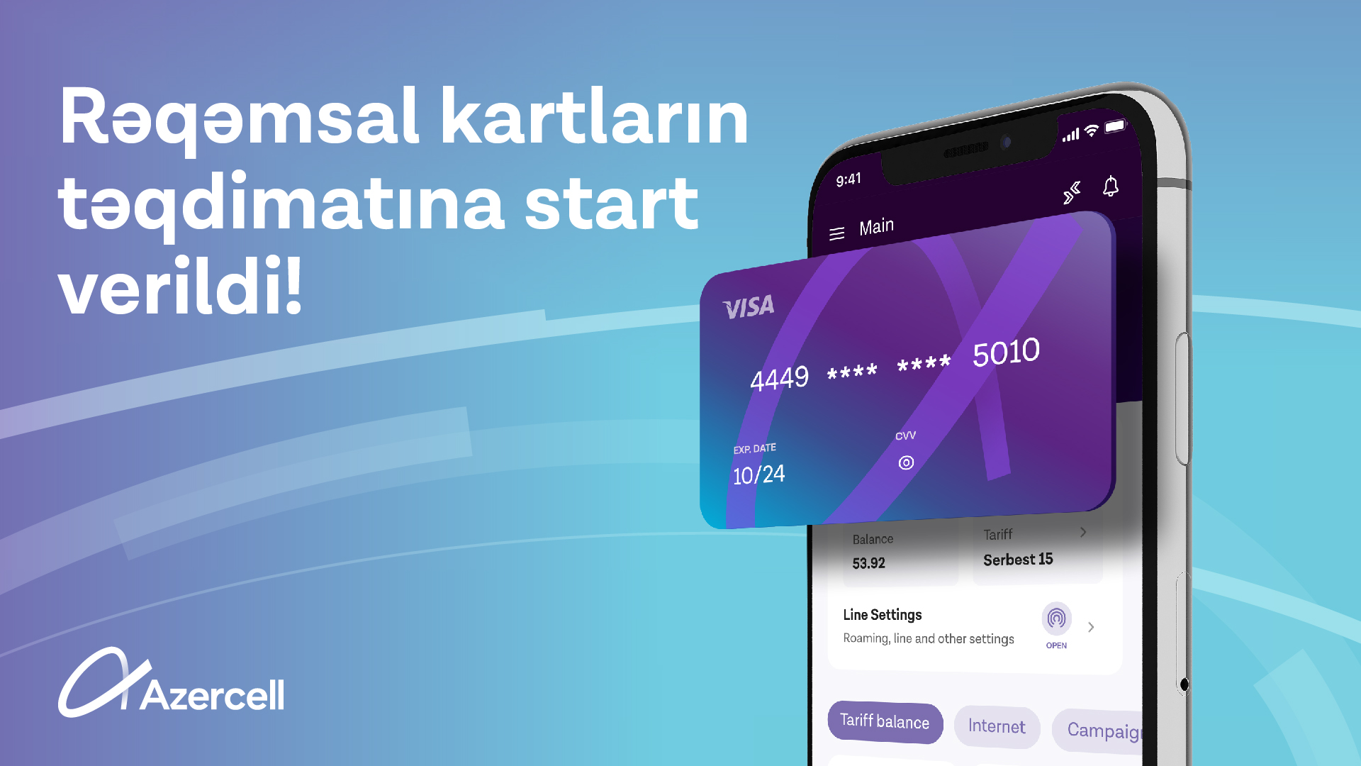 Azercell rəqəmsal kartının növbəli aktivasiyasına start verdi - Mobil operator öz rəqəmsal kartını ilk qrup abunəçilərinə təqdim edir
