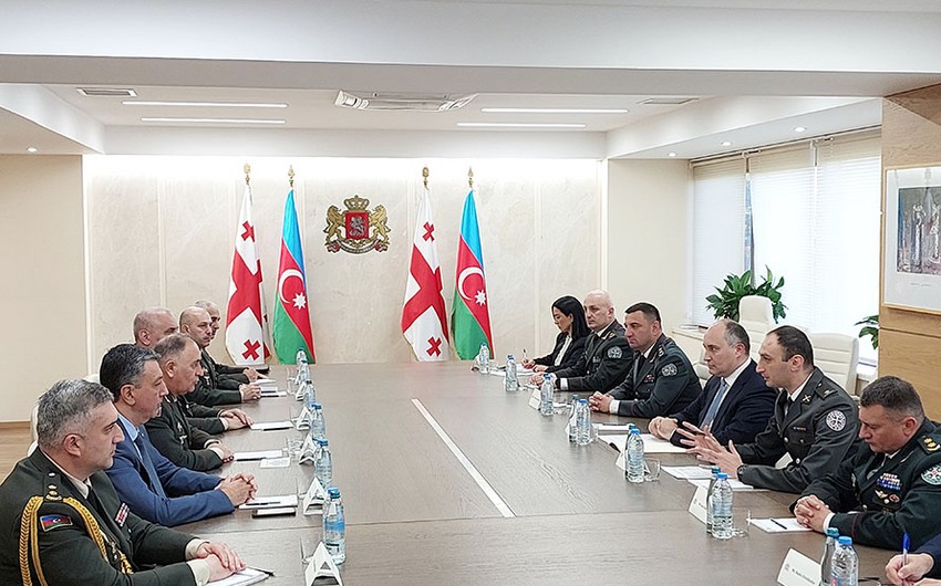 General Kərim Vəliyev Gürcüstanın müdafiə naziri ilə bir arada: "Hərbi əməkdaşlığın daha da genişləndirilməsi vacibdir" - FOTO