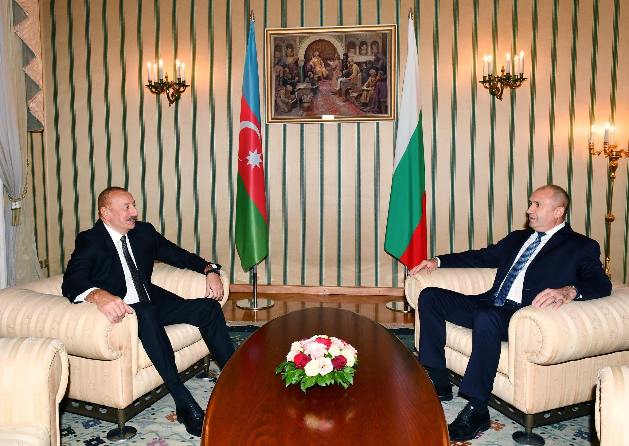 Azərbaycan və Bolqarıstan prezidentləri arasında təkbətək görüş olub