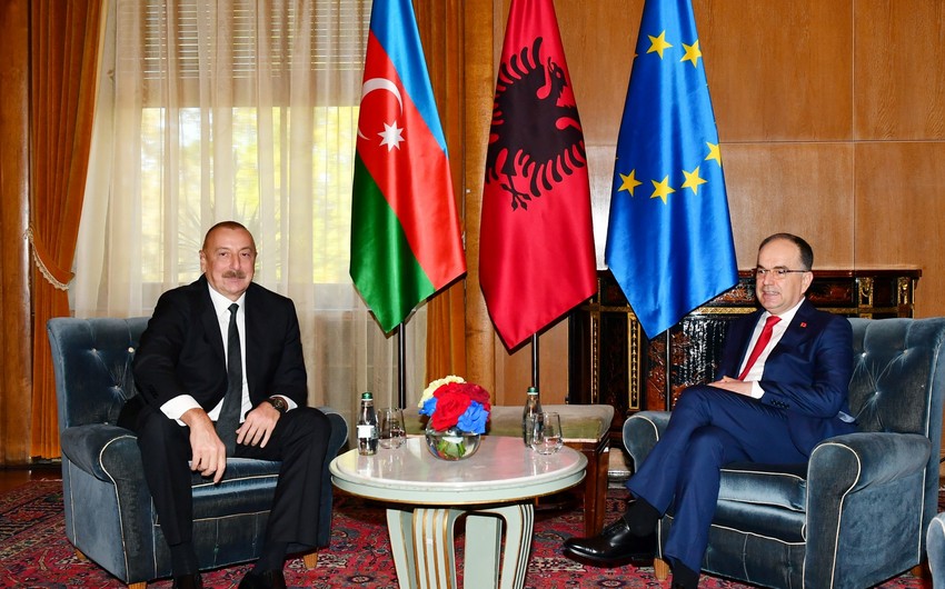 İlham Əliyevin Albaniya prezidenti ilə təkbətək görüşü olub, birgə bəyanat veriblər&nbsp;- TAM MƏTN&nbsp;(Yenilənib)