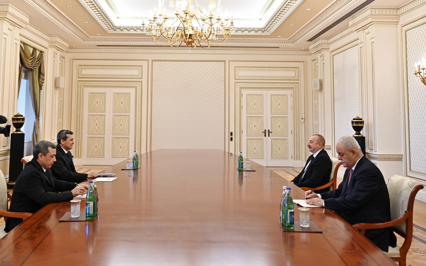 Prezident&nbsp;İlham Əliyev Türkmənistanın XİN başçısı ilə görüşdü - Müzakirə (FOTO)