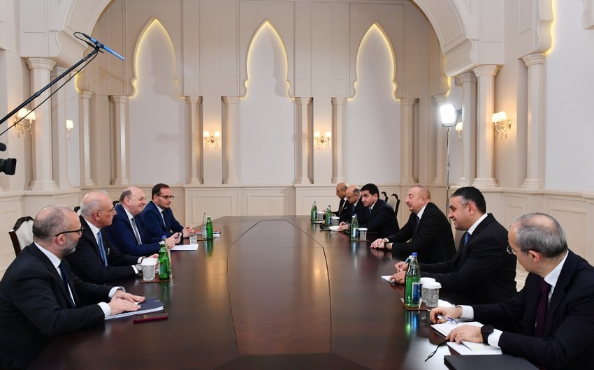 Prezident&nbsp;İtaliyanın ətraf mühit və enerji təhlükəsizliyi nazirini qəbul edib - FOTO