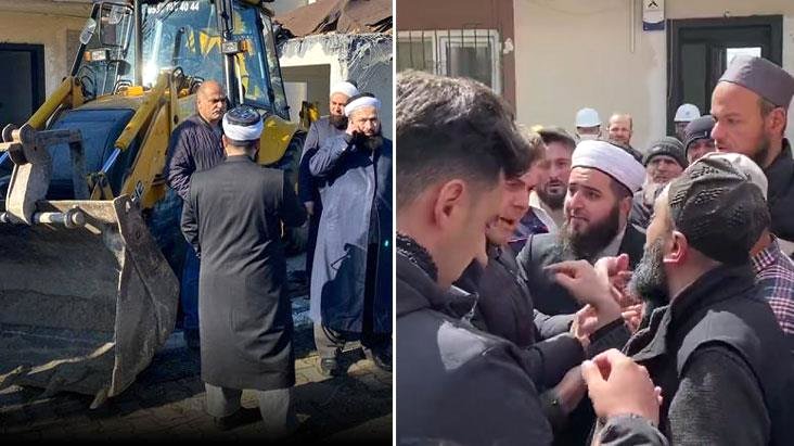 6 yaşlı qızı evləndirən təriqətin binası başına yıxılıb - FOTO