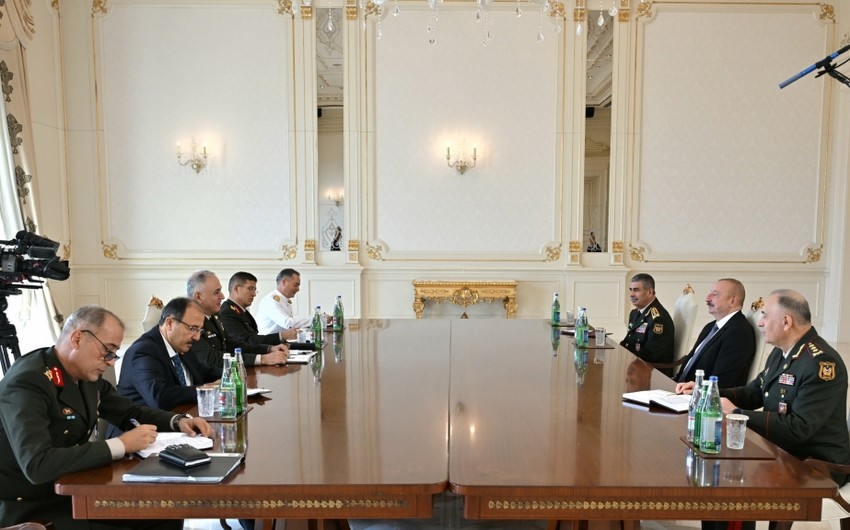 İlham Əliyev Türkiyə&nbsp;Baş Qərargah rəisini&nbsp;qəbul edib - FOTO