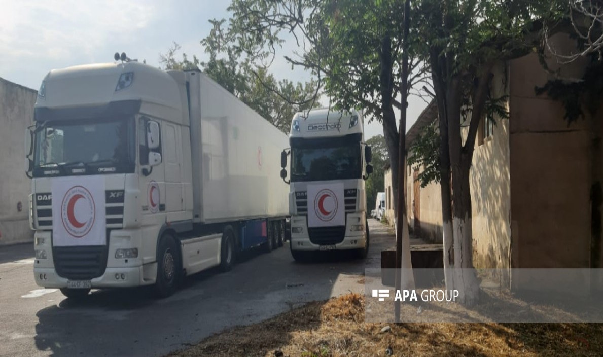 Bakıdan Qarabağdakı ermənilərə yardım göndərildi: &ldquo;Ümid edirik ki, Xankəndidə yaşayan ermənilər və..." - FOTO (Yenilənib)