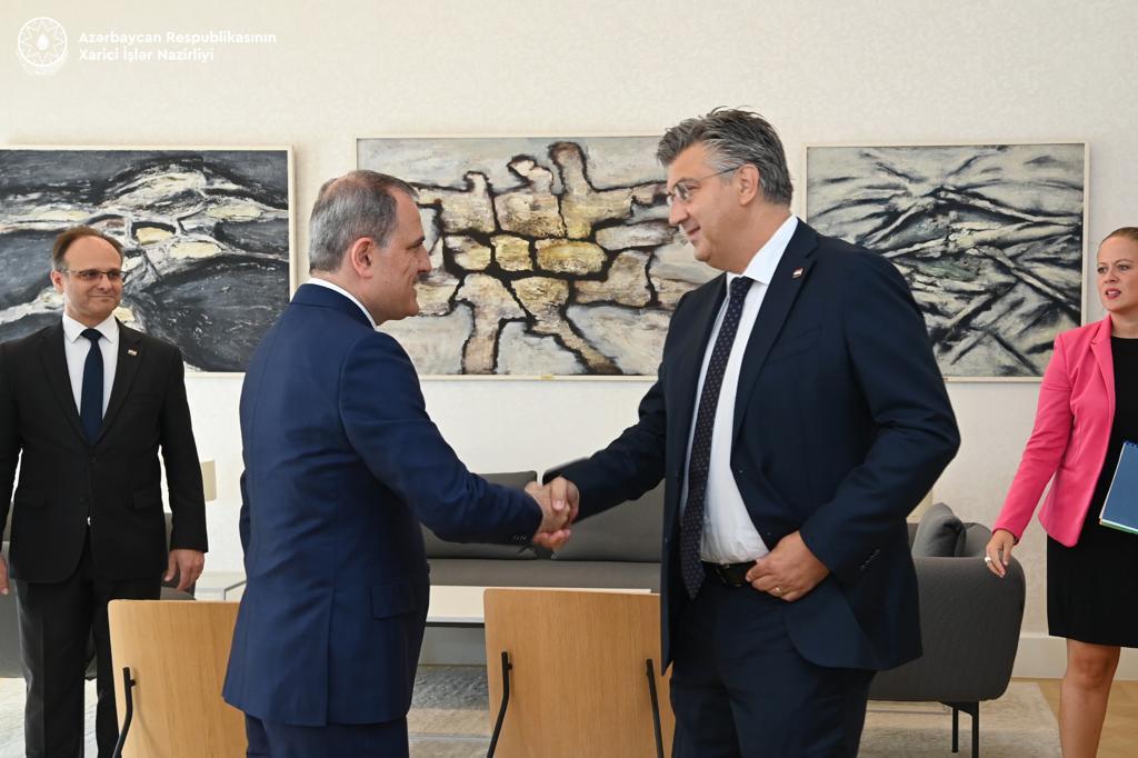 Ceyhun Bayramov: "Andrey Plenkovic ilə görüşməkdən şərəf duyuram" - FOTO