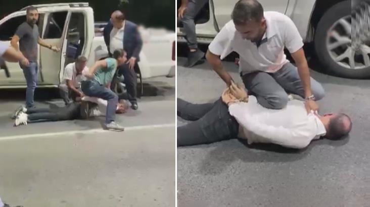 Mafiya lideri maşından yerə atılaraq saxlanıldı - Əməliyyat anı (VİDEO)