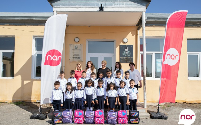 &ldquo;Nar&rdquo; &ldquo;Bilik günü&rdquo;ndə Füzuli və Tərtərdəki məktəblərə dəstək olub