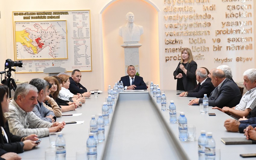 Xankəndi sakinləri ilə görüş keçirilib