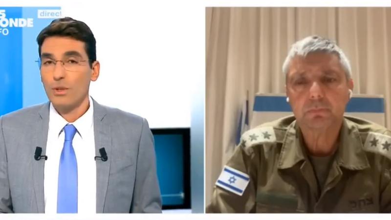 Fransız aparıcı İsrail ordusunun sözçüsü ilə canlı yayımda dilləşdi, yayım kəsildi - Jurnalist TV-dən qovuldu