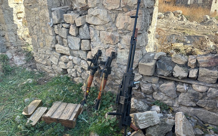Qubadlıda silah-sursat tapılıb - FOTO