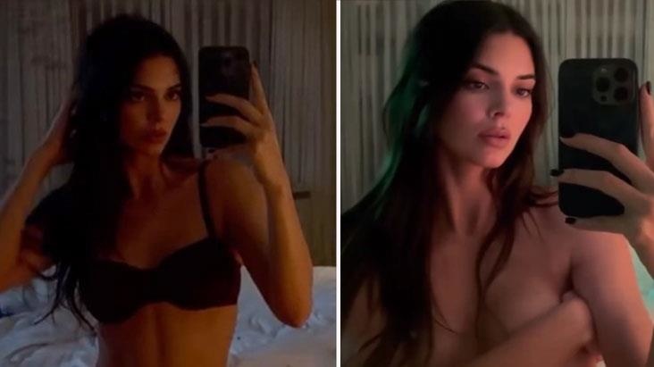 Məşhur model lüt şəklini yaydı - FOTOLAR