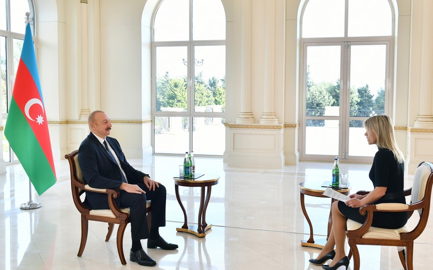 "MƏN HƏR HANSI RİSK GÖRMÜRƏM, OLA BİLƏR Kİ..." - Prezident İlham Əliyev &ldquo;Euronews&rdquo; televiziyasına müsahibəsinin TAM MƏTNİ (FOTOLAR)