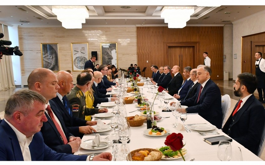 Prezident İlham Əliyev&nbsp;Aleksandar Vuçiçlə görüşüb - FOTOLAR