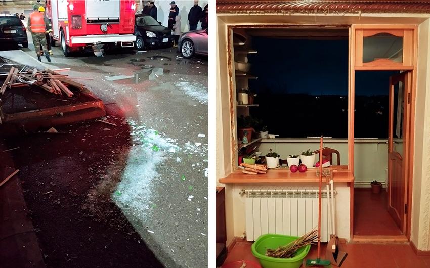 Ceyranbatanda&nbsp;mənzildə partlayış olub - Ev sahibi yaralanıb (FOTO)