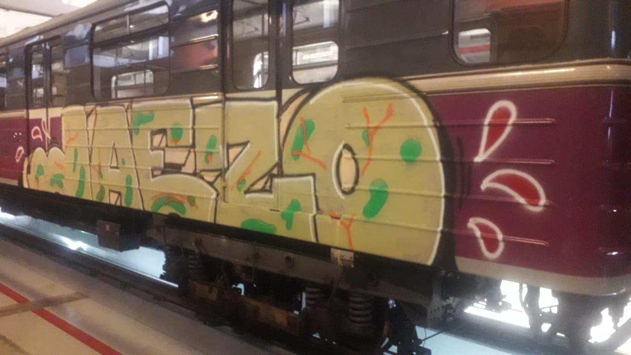 Bakıda metro&nbsp;qatarına zərər vuran Fransa vətəndaşına 3 ay həbs cəzası kəsilib - FOTOLAR