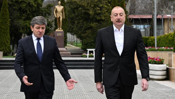 Prezident İlham Əliyev Qəbələyə gedib - FOTOLAR (Yenilənib)