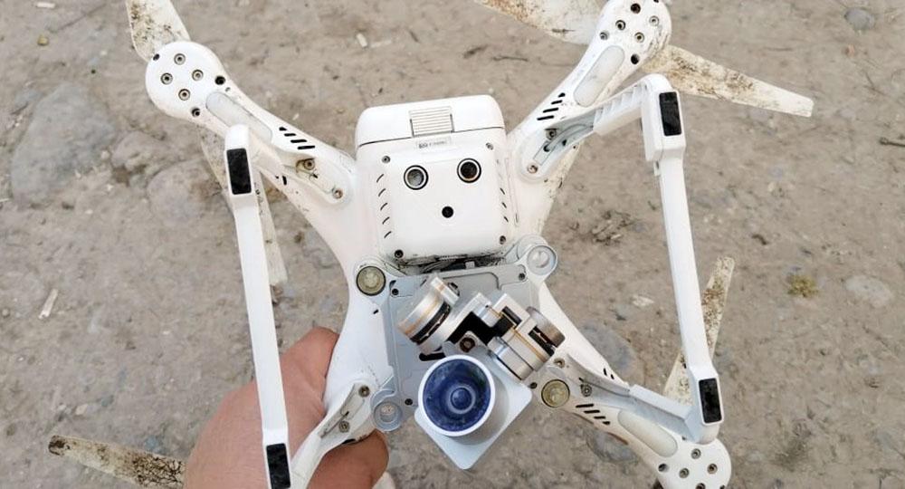 Ermənistandan sərhəddə daha bir təxribat: kəşfiyyat uçuşu həyata keçirən kvadrokopter ələ keçirildi - FOTOLAR